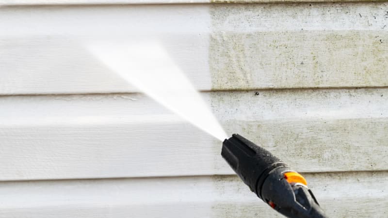 power wash your house