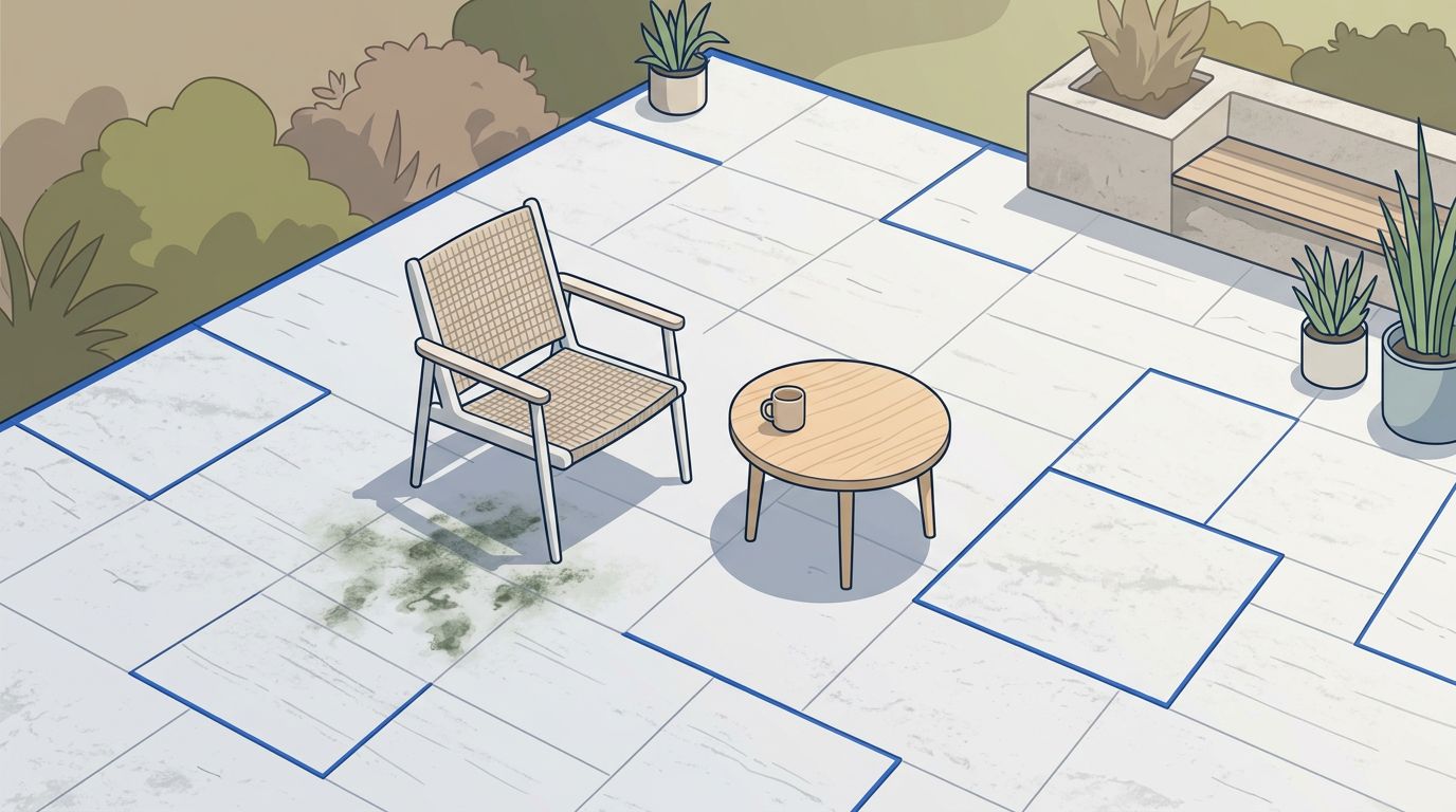 Mold Under Patio Furniture on Travertine Explained