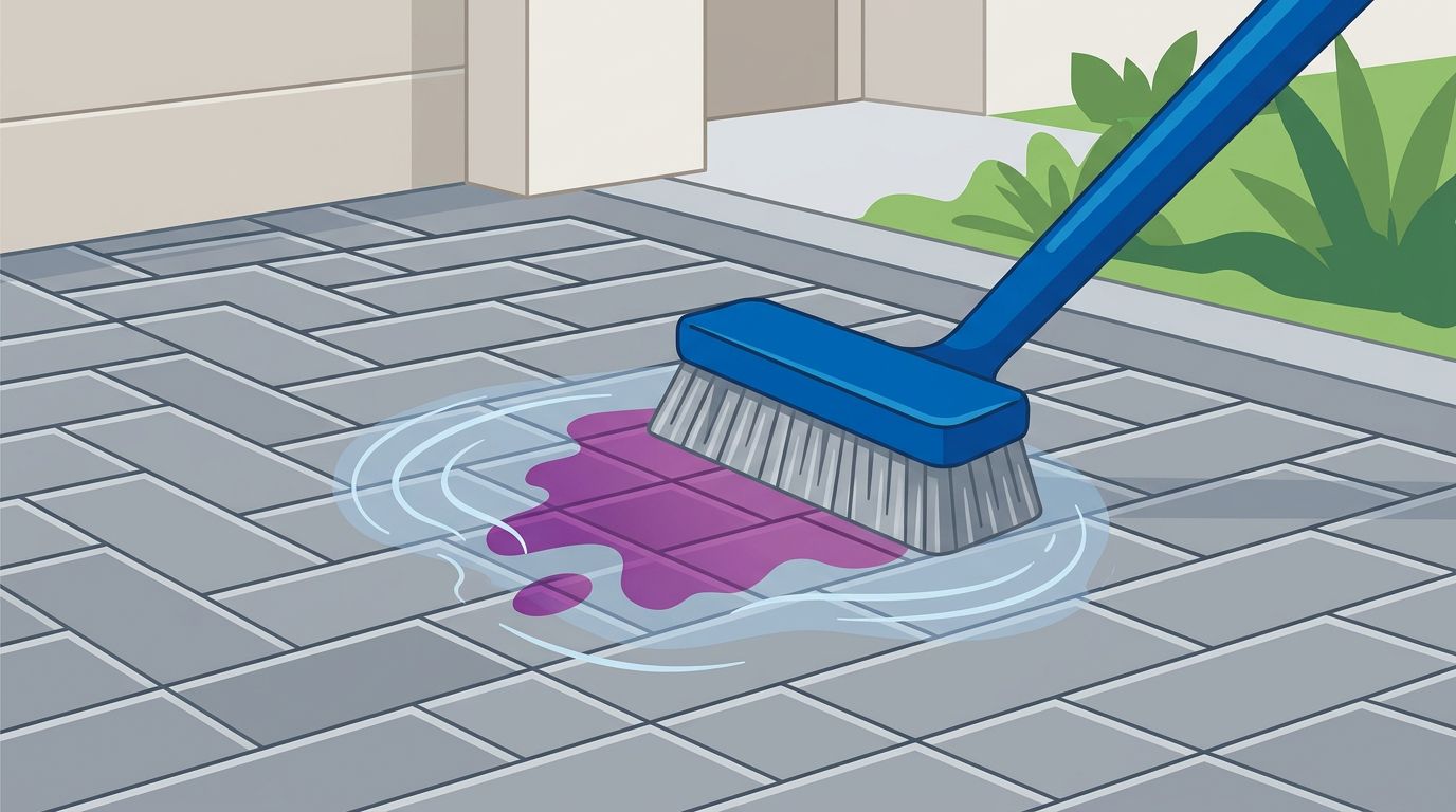 Palm Berry Stains on Brick Driveways Explained