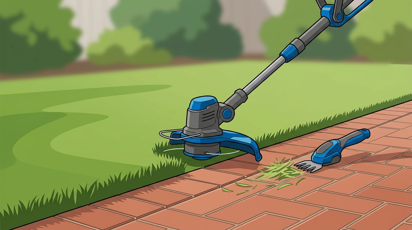 Prevent Lawn Edger Damage Along Paver Borders