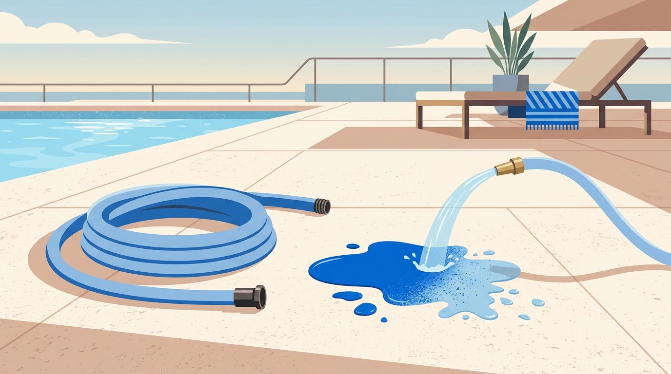 Travertine Chlorine Spill Cleanup for Pool Decks