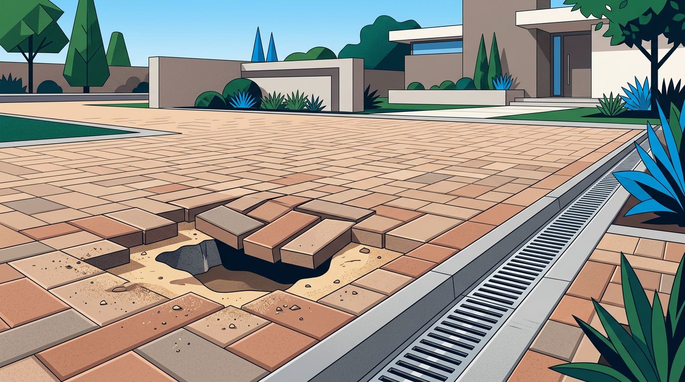 paver driveway voids