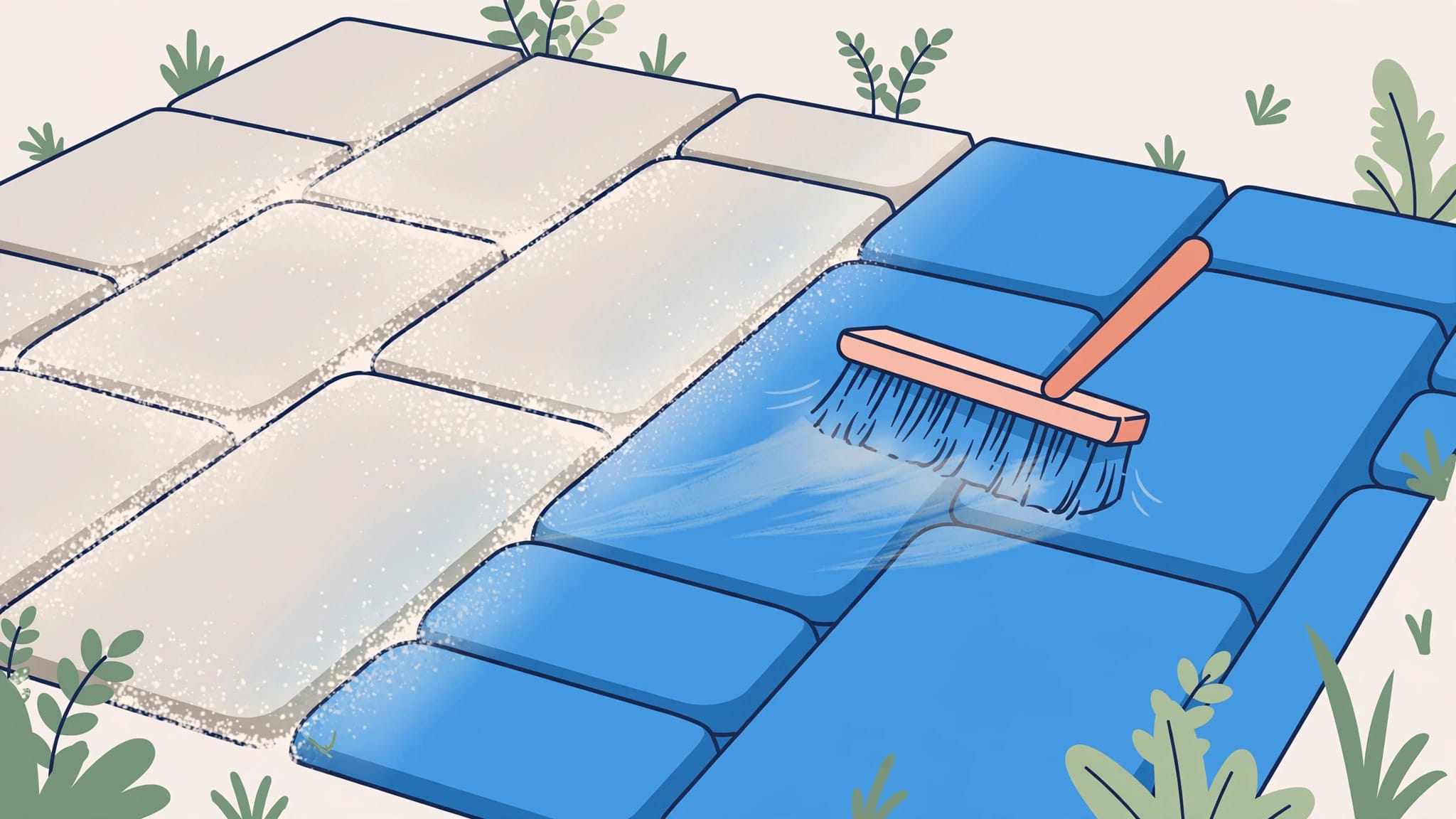 polymeric sand haze removal